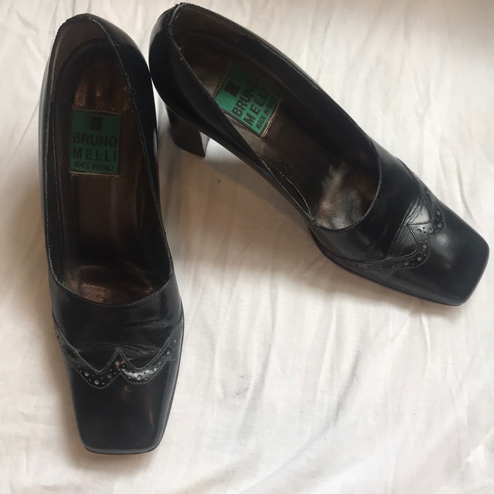 Bruno Melli italian block heel pumps